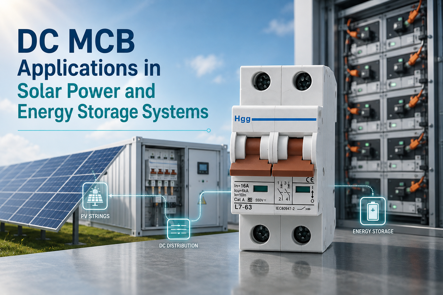 DC MCB Applications in Solar Power and Energy Storage Systems